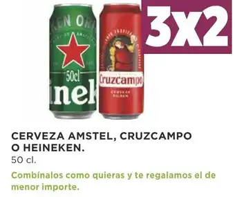 Supercor Cruzcampo O Heineken Cerveza Amstel 50cl oferta