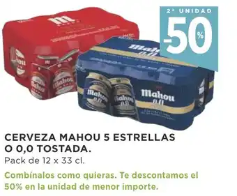 Supercor Mahou Cerveza 5 Estrellas O 0,0 Tostadas 12 x 13cl oferta