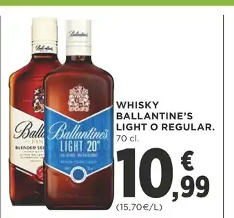Supercor Ballantine's Whisky Light O Regular 70cl oferta