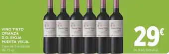 Supercor Vino Tinto Crianza D.O Rioja Puerta Vieja 75cl oferta