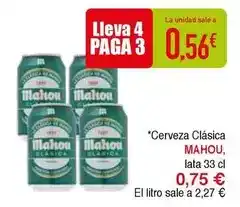 Masymas Mahou - cerveza clasica oferta