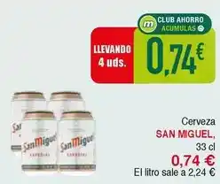 Masymas San miguel - cerveza oferta