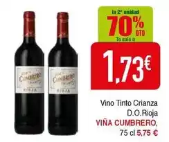 Masymas Viña cumbrero - vino tinto crianza d.o. rioja oferta