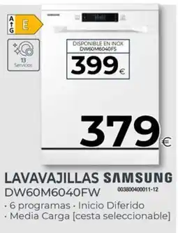 Tien 21 SAMSUNG Lavavajillas dw60m6040fw oferta