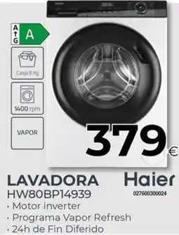 Tien 21 HAIER Lavadora hw80bp14939 oferta
