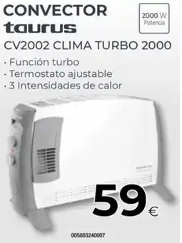 Tien 21 TAURUS Convector cv2002 clima turbo 2000 oferta