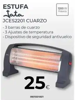 Tien 21 JATA Estufa jces2201 cuarzo oferta