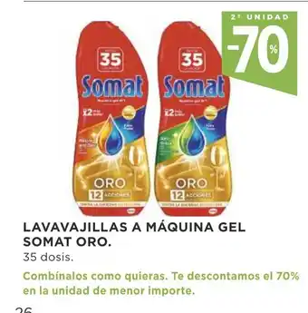 Supercor Lavavajillas A Máquina Gel Somat Oro oferta