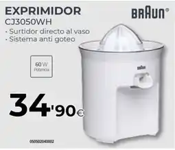 Tien 21 BRAUN Exprimidor cj3050wh oferta