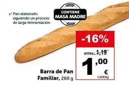 Masymas Barra de Pan Familiar oferta