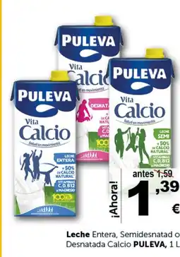 Masymas PULEVA, Leche Entera, Semidesnatado Desnatada Calcio oferta