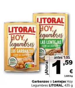 Masymas LITORAL Garbanzos o Lentejas Hoy Legumbres oferta