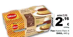 Masymas DHUL Flan Huevo Pack-4 oferta