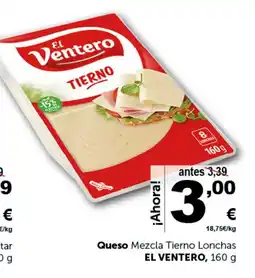 Masymas EL VENTERO Queso Mezcla Tierno Lonchas oferta