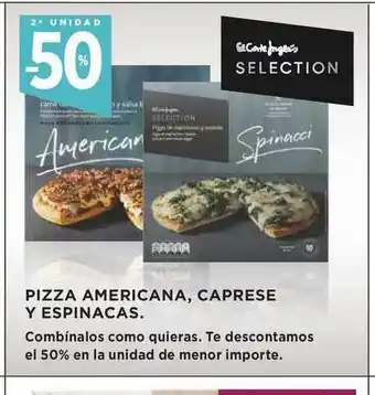 Supercor Pizza Americana, Caprese Y Espinacas oferta