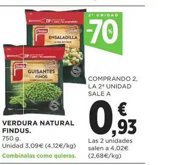 Supercor Verdura Natural Findus 750g oferta