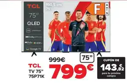 Carrefour TCL TV 75" 75P71K oferta