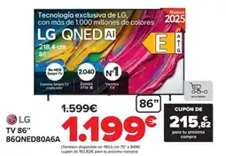 Carrefour LG TV 86" 86QNED80A6A oferta