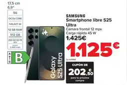 Carrefour SAMSUNG Smartphone libre S25 Ultra oferta