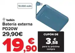 Carrefour BELKIN Batería externa PD20W oferta