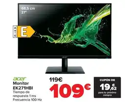 Carrefour ACER Monitor EK271HBI oferta