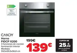 Carrefour CANDY Horno FIDCP X200 oferta