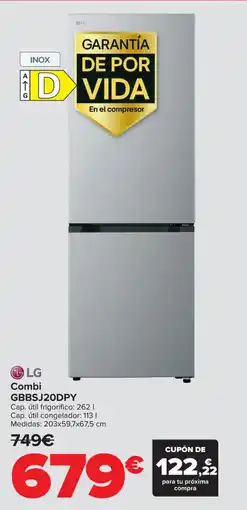 Carrefour LG Combi GBBSJ20DPY oferta