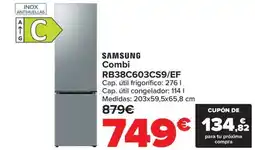 Carrefour SAMSUNG Combi RB38C603CS9/EF oferta