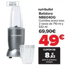 Carrefour NUTRIBULLET Batidora NB604DG oferta