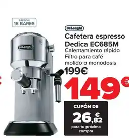Carrefour Cafetera espresso Dedica EC685M oferta