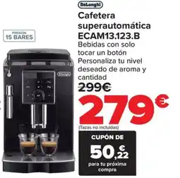 Carrefour DELONGHI Cafetera superautomática ECAM13.123.B oferta