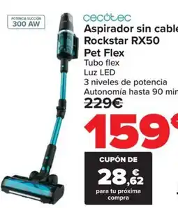 Carrefour CECOTEC Aspirador sin cable Rockstar RX50 Pet Flex oferta