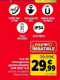 Carrefour Market Luz de emergencia geolocalizable V.16 DGT 3.0 oferta