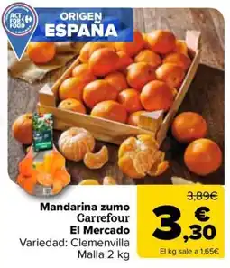 Carrefour Market Mandarina zumo Carrefour El Mercado oferta