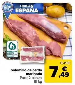 Carrefour Market Solomillo de cerdo marinado oferta