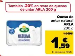 Carrefour Market ARLA Queso de untar natural oferta