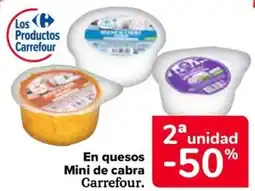Carrefour Market En quesos Mini de cabra Carrefour. oferta