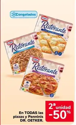 Carrefour Market DR. OETKER En todas las pizzas y panninis oferta