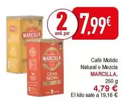 Marcilla - cafe molido natural o mezcla