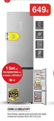Milar Lg - combi gbb852101p7 oferta
