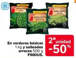 Carrefour Market FINDUS En verduras básicas y salteados arroces oferta