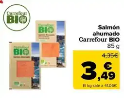 Carrefour Market Salmón ahumado Carrefour BIO oferta