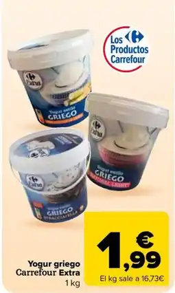 Carrefour Market Yogur griego Carrefour Extra oferta