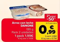Carrefour Market DANONE Arroz con leche oferta