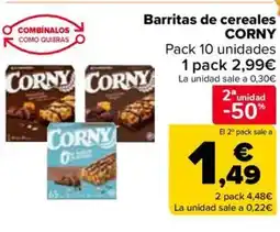Carrefour Market CORNY Barritas de cereales oferta