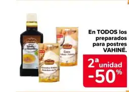 Carrefour Market VAHINÉ En todos los preparados para postres oferta