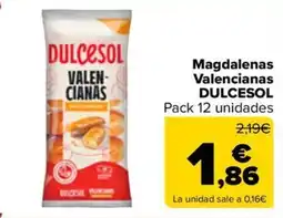 Carrefour Market DULCESOL Magdalenas Valencianas oferta