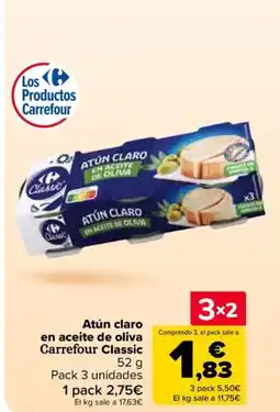 Carrefour Market Atún claro en aceite de oliva Carrefour Classic oferta