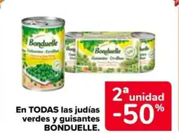 Carrefour Market BONDUELLE En todas las judías verdes y guisantes oferta