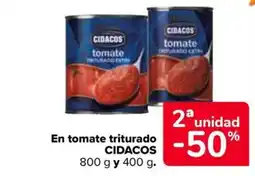 Carrefour Market CIDACOS En tomate triturado oferta